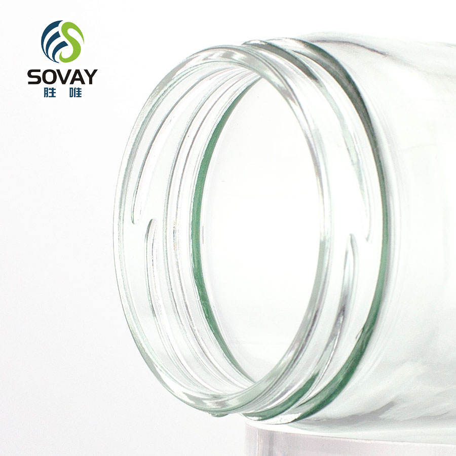 Food Grade Heat Resistant Empty Mason Jar Bottle 150ml 300ml 375ml 500ml 1000ml Round Glass Jars With Lids
