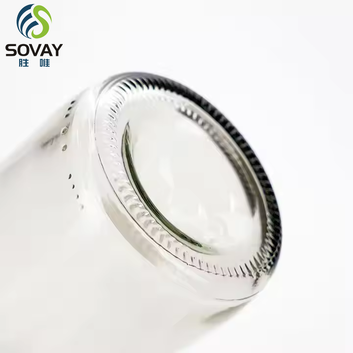 Food Grade Transparent Long Neck Glass Beer Bottle with Lid Juice Glass Bottle Can Be Refilled for Home Brewing