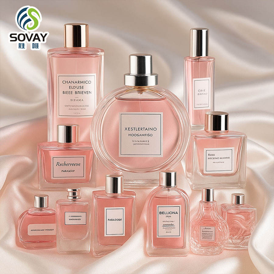 Customized Fragrance Empty Flat Oval Shaped Glass Perfume Refill Bottle New Design with Pump Sprayer and Screw Cap Free Sample