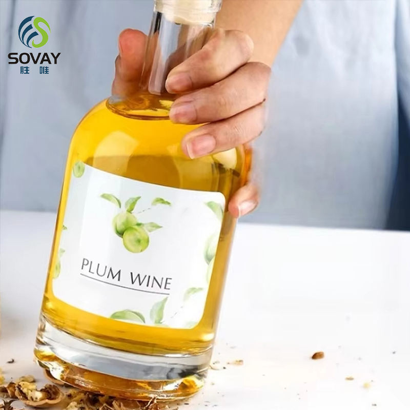 100ml200ml375ml500ml750ml1000ml Transparent Glass Wine Bottle, Olive Oil Bottle Can Be Customized Color, Frosted Wine Bottle