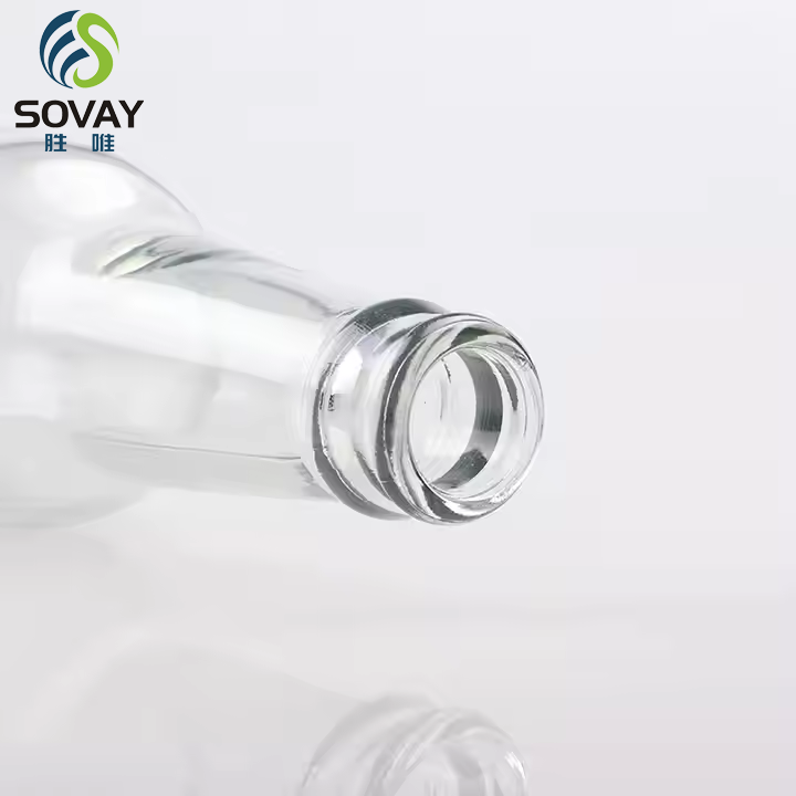 Food Grade Transparent Long Neck Glass Beer Bottle with Lid Juice Glass Bottle Can Be Refilled for Home Brewing