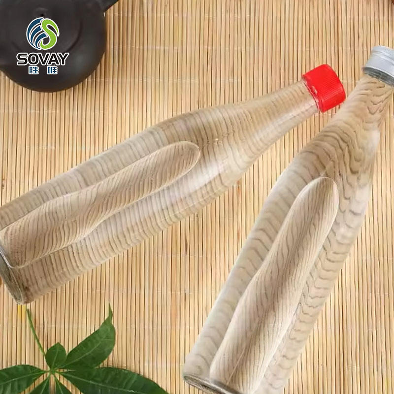 Wholesale Transparent 500ml Aerated Beverage Glass Empty Bottles Seasoning Sauce Glass 18oz Bottles