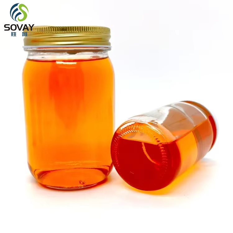 Food Grade Heat Resistant Empty Mason Jar Bottle 150ml 300ml 375ml 500ml 1000ml Round Glass Jars With Lids