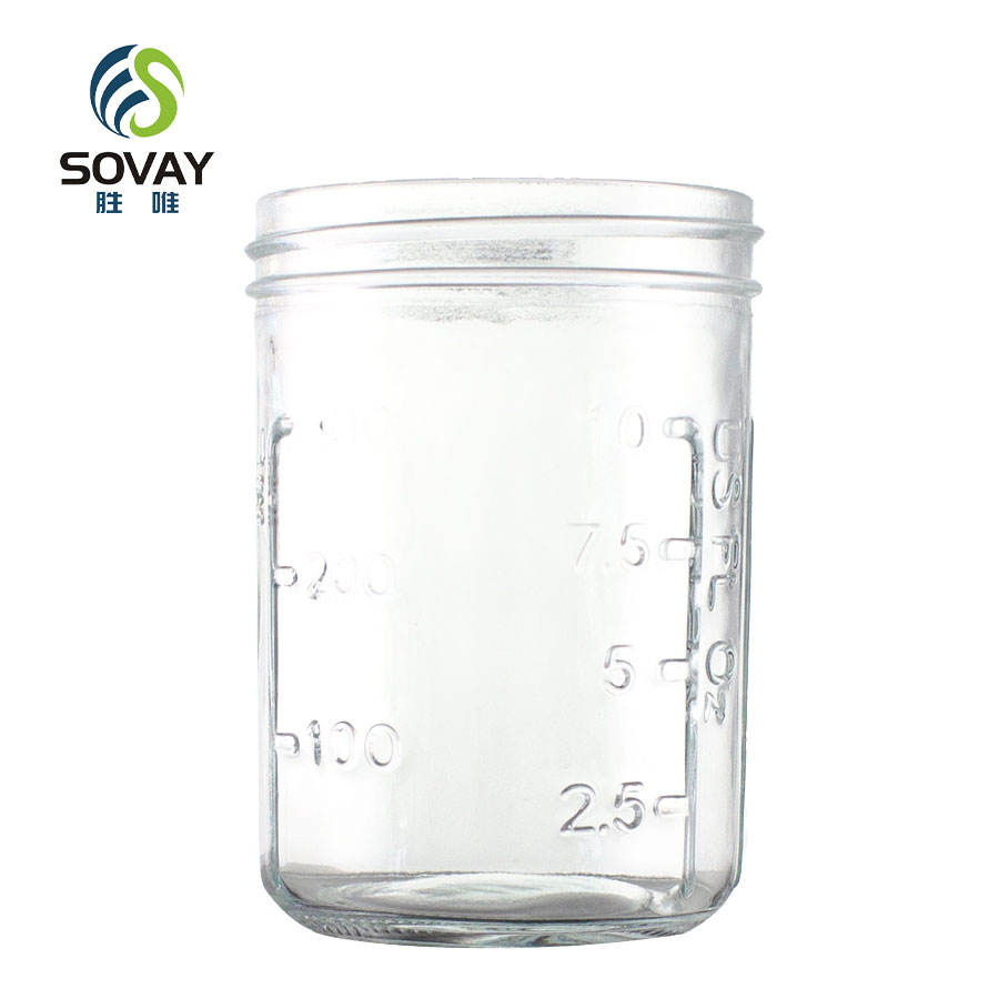 Hot Selling Worldwide Wide Mouth Breakfast Oatmeal Cup Cylinder Glass Food Mason Jar for Yogurt With Spoon