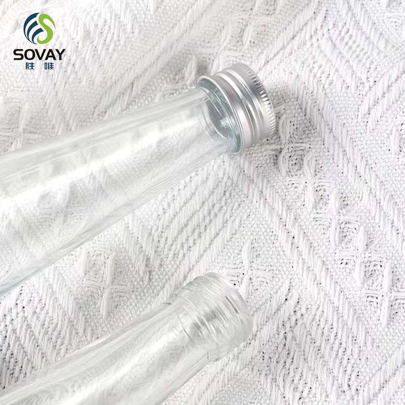 Wholesale Empty 250ML 330ML Conical Glass Drink Bottle Cold Brew Coffee Juice Glass Bottles With Aluminum Cap