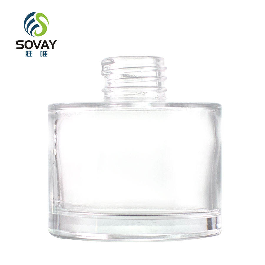 Luxury 30ml Clear Glass Bottle High Quality Empty Matte Finish for Cosmetic Liquid Foundation Perfume