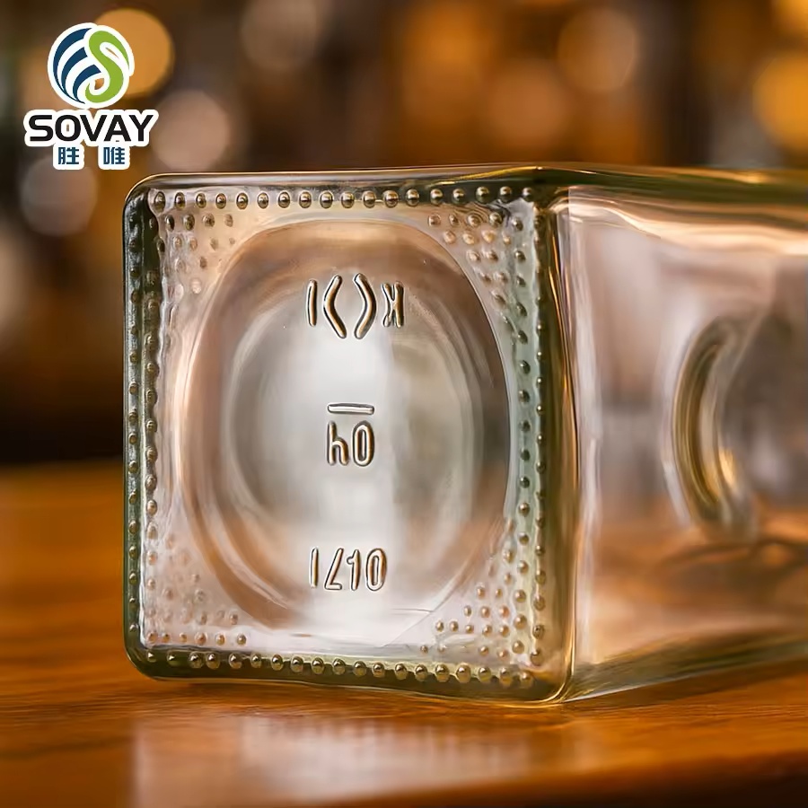 Wide Mouth Recyclable Liquor Bottles Premium Spirits Containers Tequila Rum Glass Alcohol Bottles