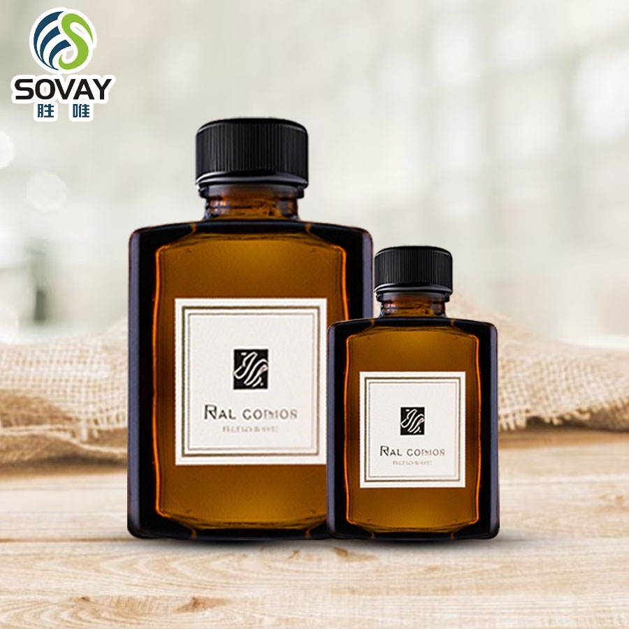 Free Sample Customizable Amber Rectangular Glass Dropper Bottle Square Essential Oil Glass Bottle