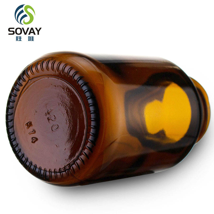 Medicinal Amber Glass Bottle 60ml/75ml/100ml/120ml/150ml/ 200ml/250ml/300ml/400ml Can Be Customized Packaging and Coating