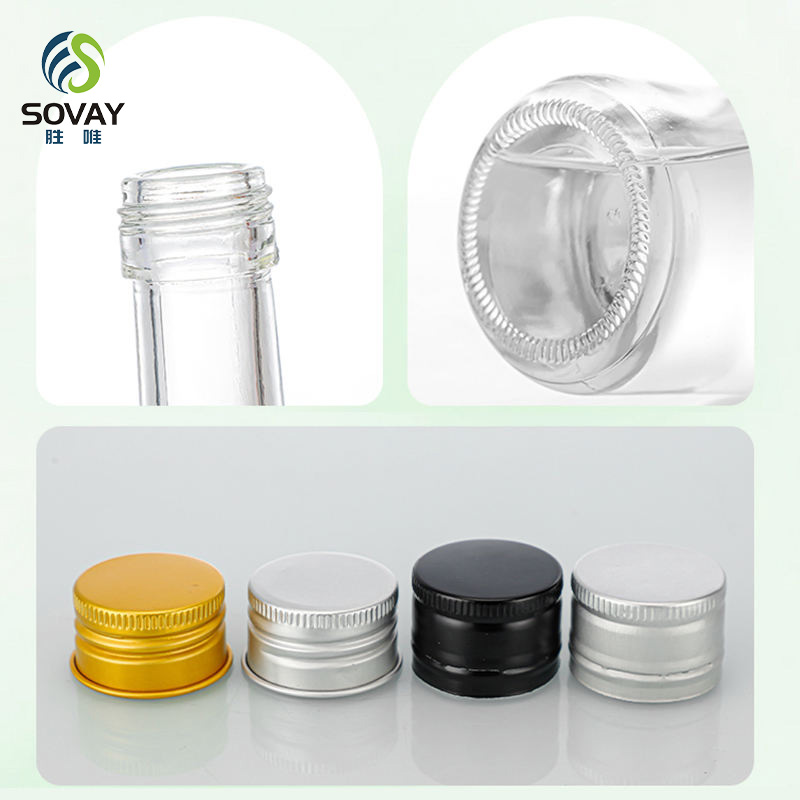 SW83 125ml 200ml 250ml 300ml 330ml 350ml 380ml 500ml 700ml 1000ml Round Clear Frosted Glass Beverage Win Bottles with Screw Lid