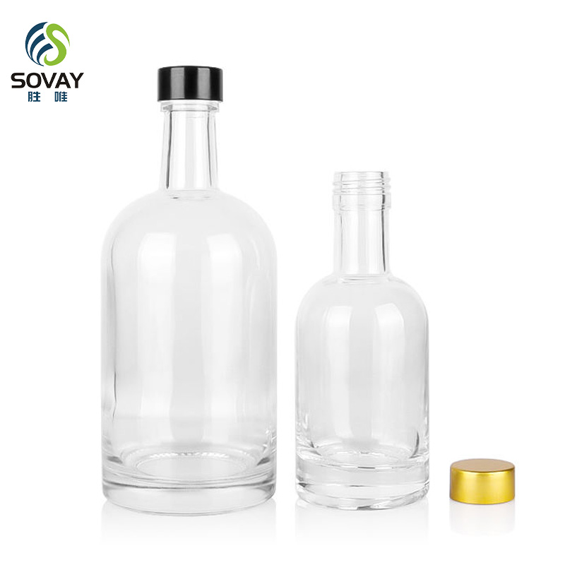 SW29 Retro Distillery Style Glass Bottle with Secure Seal Wood Stopper