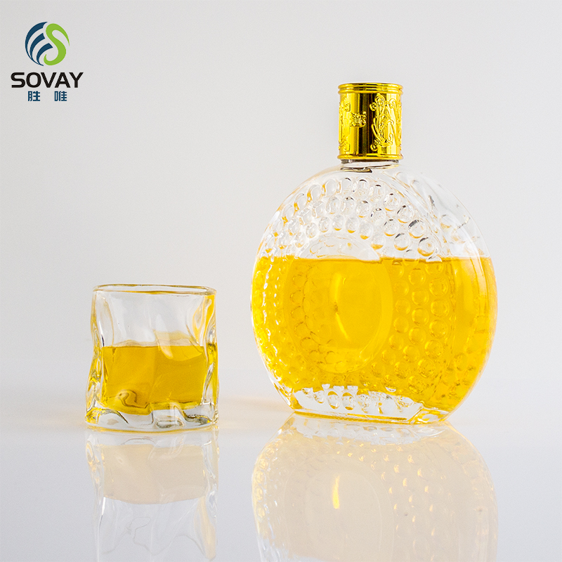 SW65 Empty Recyclable Liquor Bottles Premium Glass Spirits Containers Whisky Gin Alcohol Bottles