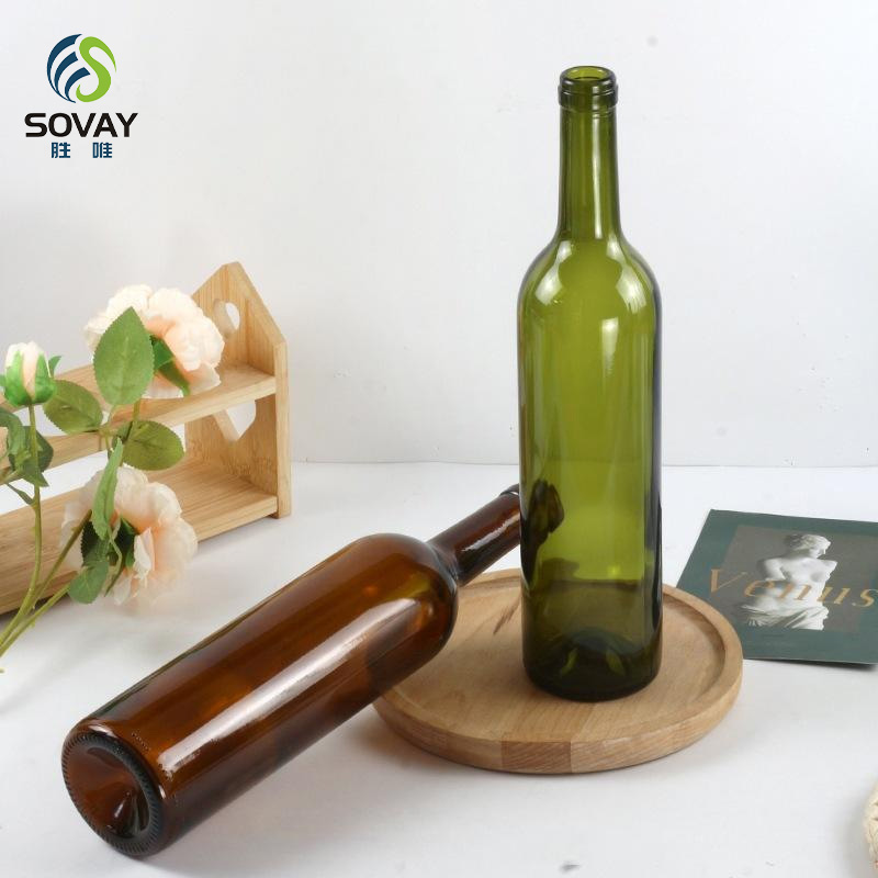 SW53 Frosted Gilded Geometric Design Premium Alcohol Container Spirits Decanter Empty Glass Vessel Wine Bottles