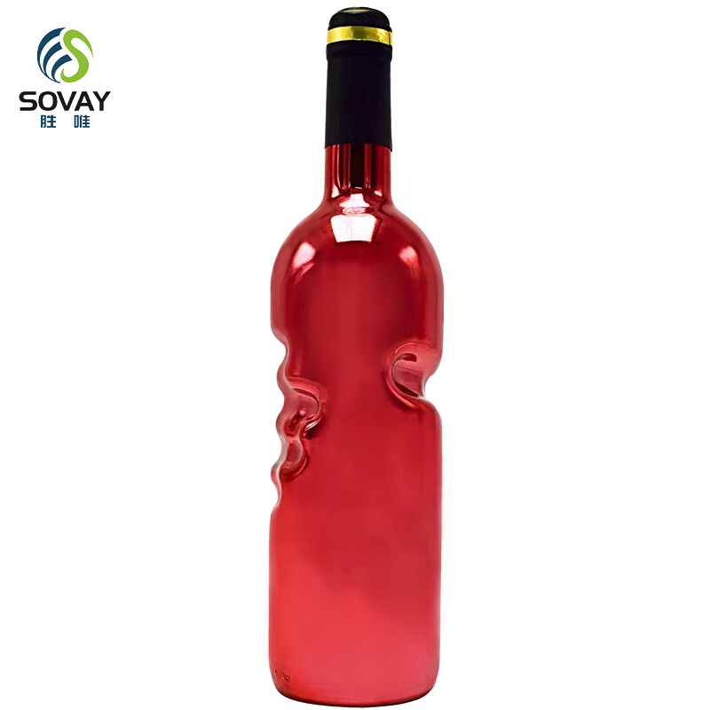 SW59 Factory Wholesale 750ml Red Wine Glass Bottle Angel's Hand Special-Shaped Juice Wine Beverage Liquor Packaging Custom Labels