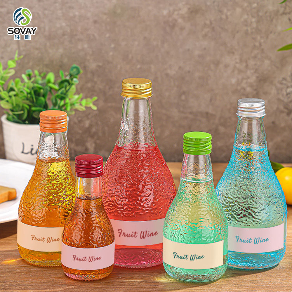 SW148N Empty Glass Fruit Wine Bottles Leak-Proof Sealed Bottles Reusable for Rice Wine & Beverage Storage