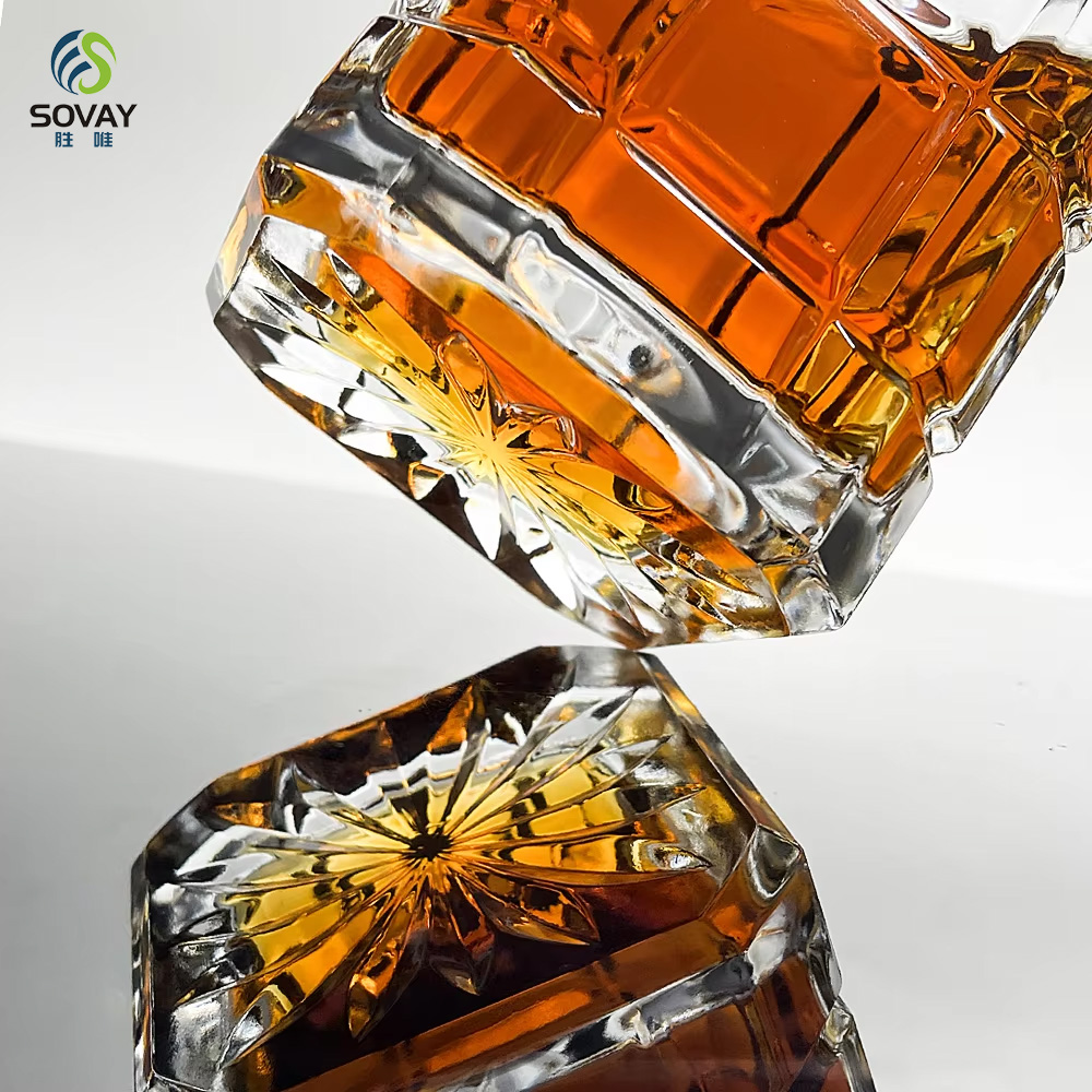 SW146N 750ml Manufacturer Customized High-Quality Whisky Glass Transparent Custom Wine Bottle Whisky Bottle 750ml Whiskey Decant