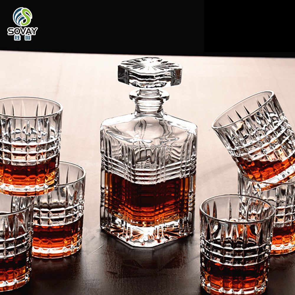 SW146N 750ml Manufacturer Customized High-Quality Whisky Glass Transparent Custom Wine Bottle Whisky Bottle 750ml Whiskey Decant