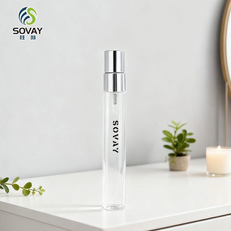SP30 10ml Glass Roll on Bottles Square Round Matte Black White Transparent Essential Oil Perfume Bottle with Stainless Steel Roller