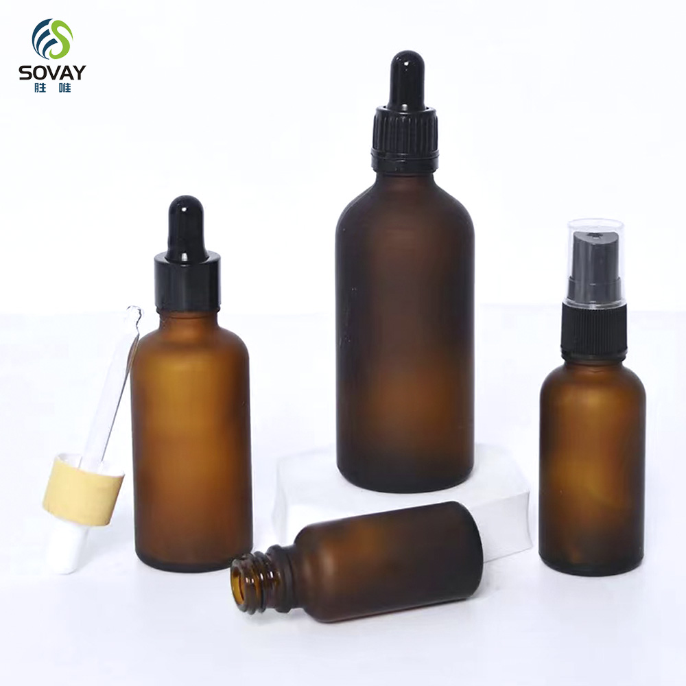 SE01 Wholesale Glass Pipette Graduated 5ml 10ml 15ml 20ml 30ml 50ml 100ml Liquid Essential Oil Glass Dropper Bottle