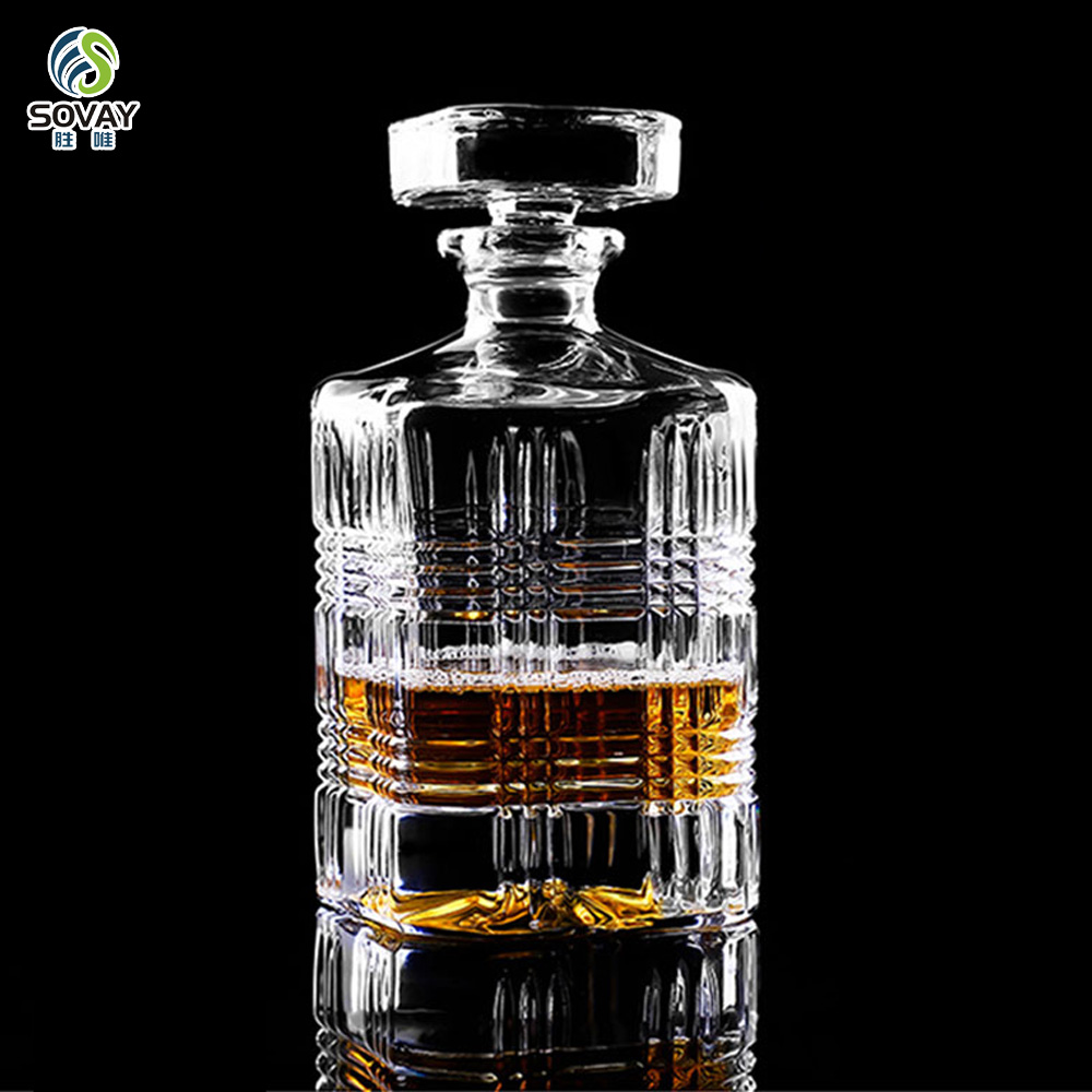 SW146N 750ml Manufacturer Customized High-Quality Whisky Glass Transparent Custom Wine Bottle Whisky Bottle 750ml Whiskey Decant