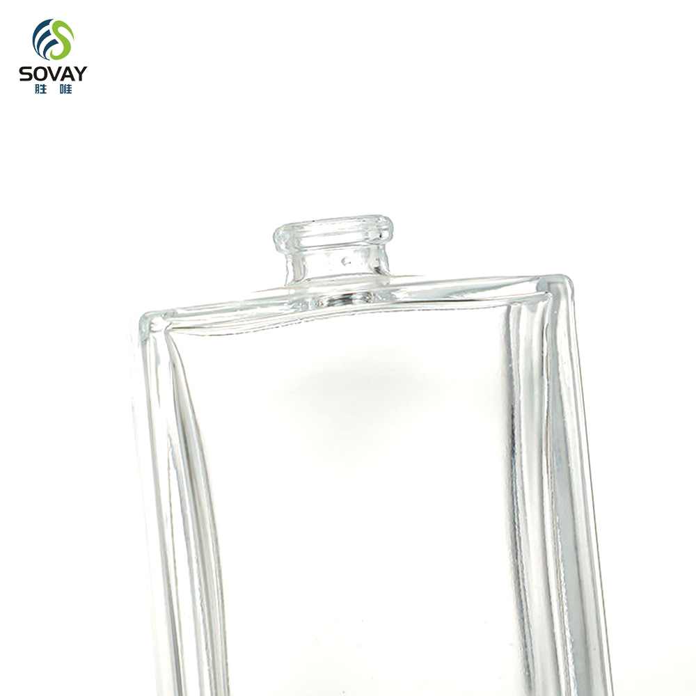 SP45 High Quality Clear Glass Spray Perfume Bottle Thick Bottom Square Empty 30ml 50ml 60ml 100ml Refillable Perfume Atomizer Bottle