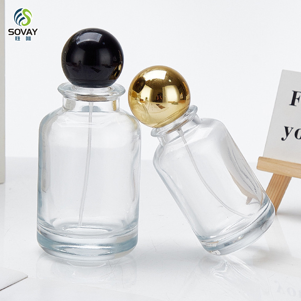 SP37 New Design 30ml 50 Ml Perfume Bottle Glass Elegant Luxury Perfume Bottle 100ml Perfume Bottle with Ball Cap