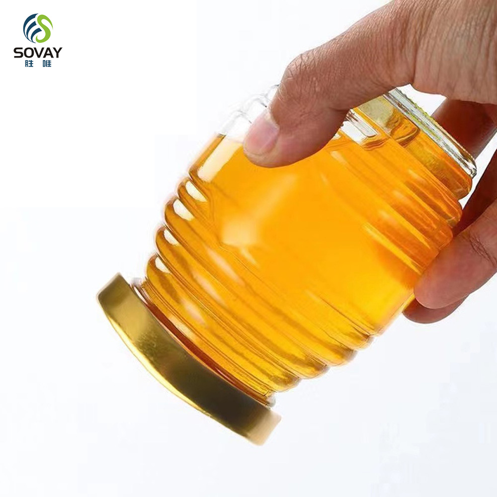 SG03 Empty 70ml 180ml 380ml 730ml Screw Glass Bee Storage Dispenser Jam Airtight Lid Bottle Pot Container Thread Beehive Honey Mason Jar