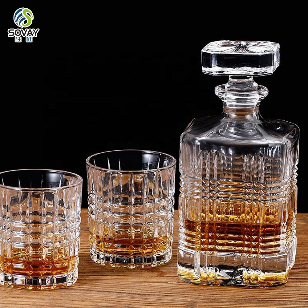 SW146N 750ml Manufacturer Customized High-Quality Whisky Glass Transparent Custom Wine Bottle Whisky Bottle 750ml Whiskey Decant