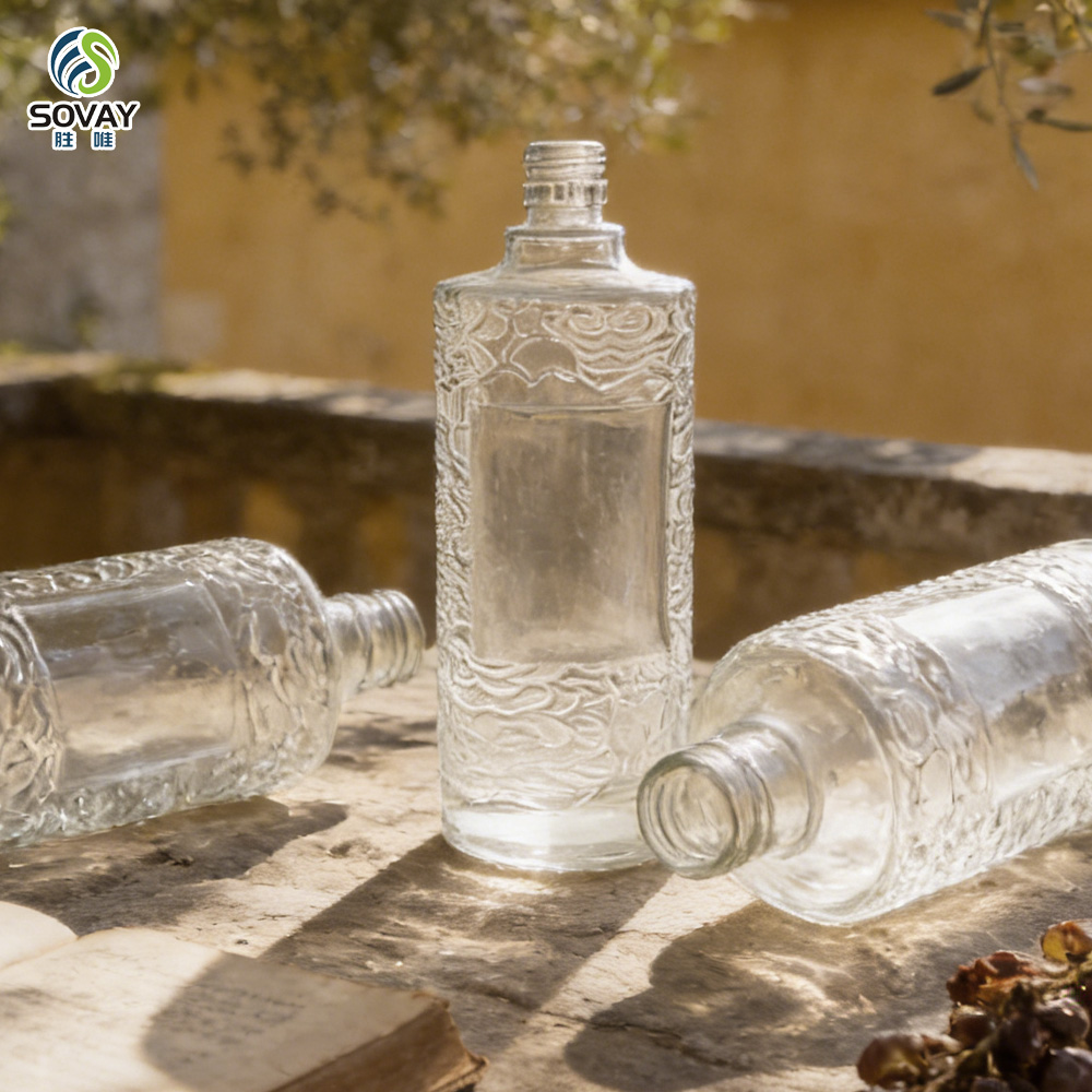 SW171 Unique Premium Empty 250ml 1000ml Wine Gin Whisky Vodka Tequila Glass Bottles
