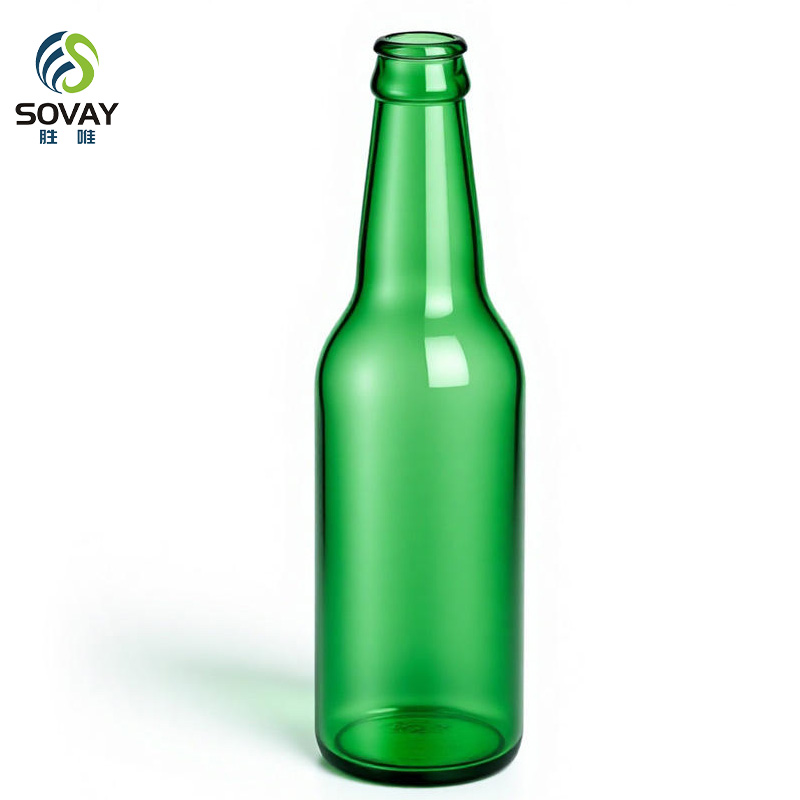 SB07N Factory Wholesale Custom Empty 330ml Green Clear Brown Amber Glass Beer Bottle