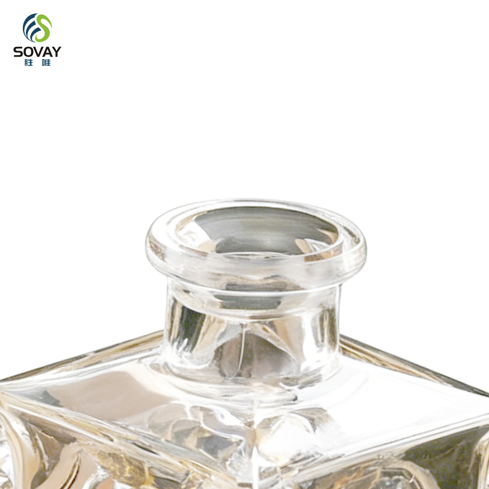SW145N Wholesale 750ml Whiskey Decanter Crystal Lead Free Glass Whiskey Decanter with Round Glass Stopper