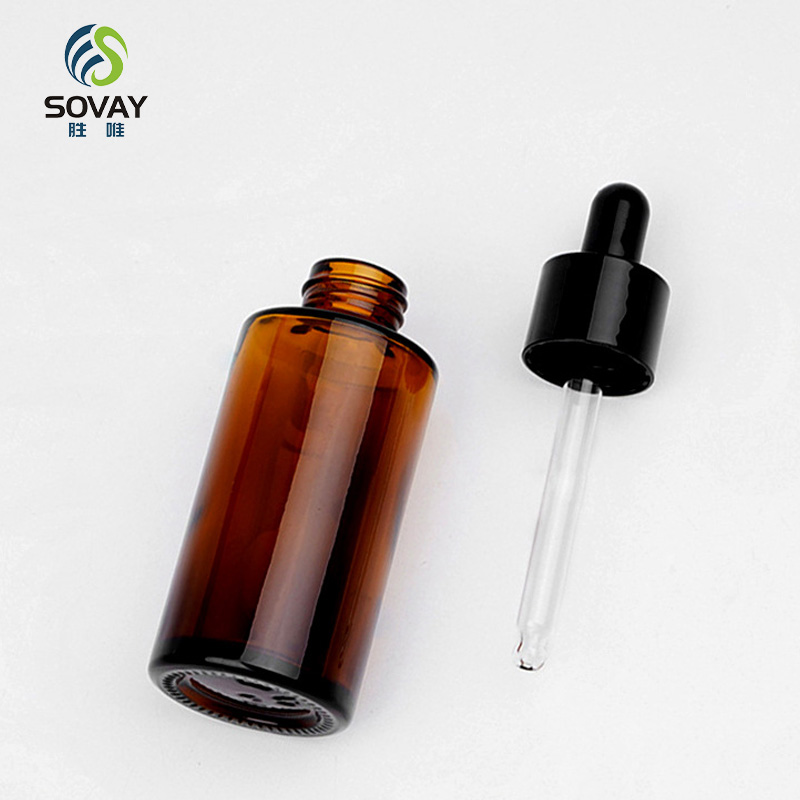 SE08 20ml 30ml 40ml 50ml 60ml 80ml 100ml Wholesale Brown Round Hand Body Amber Glass Lotion Bottle with Pump Spray