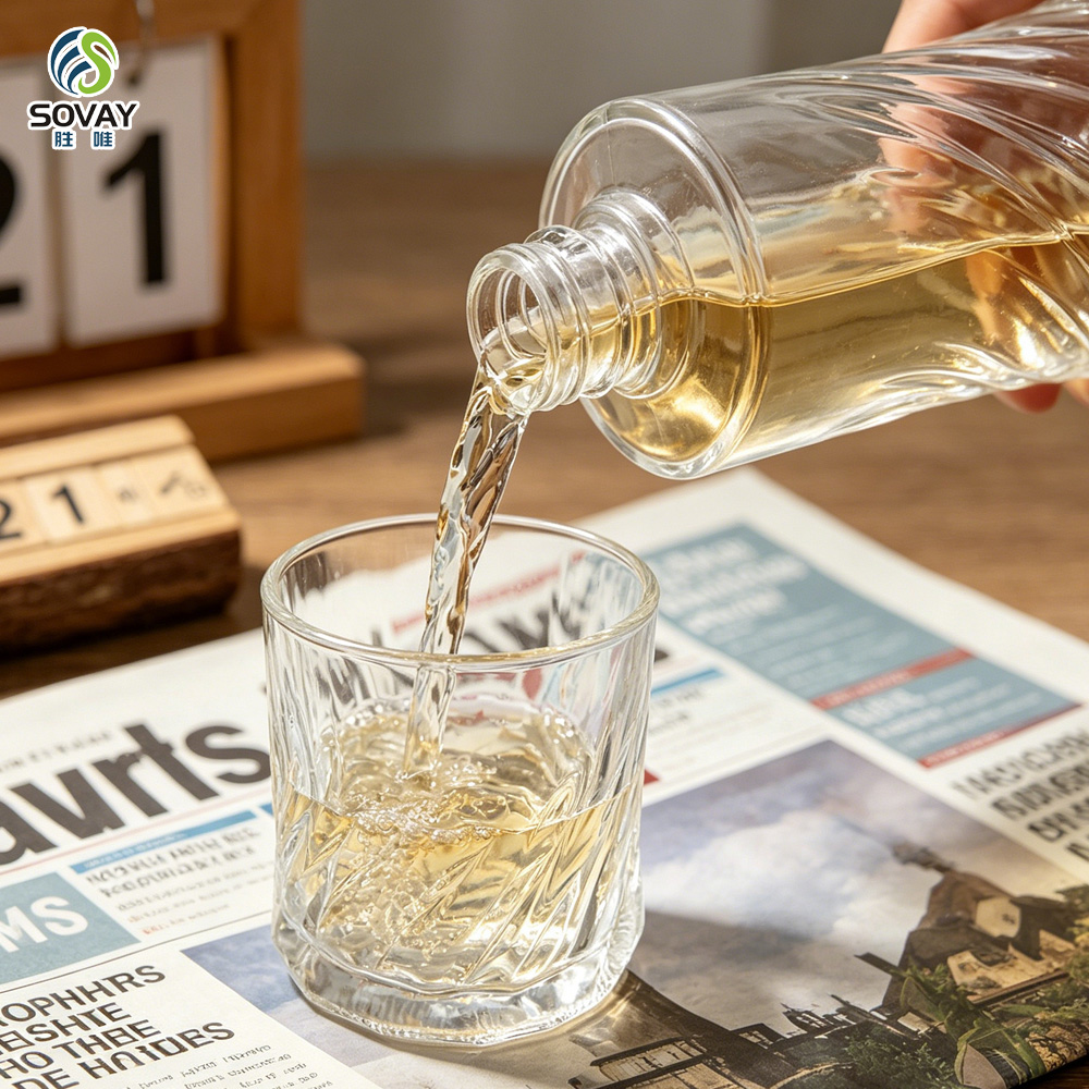SW169 Wholesale Flint 500ml Glass Bottles for Vodka Brandy Vapor Alcohol for Drinking