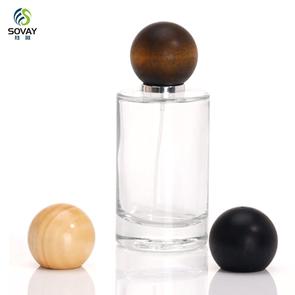 SP23 Luxury Custom 25ml 50ml 100ml Clear Frosted Cylinder Empty Spray Glass Perfume Bottle with Packaging Box