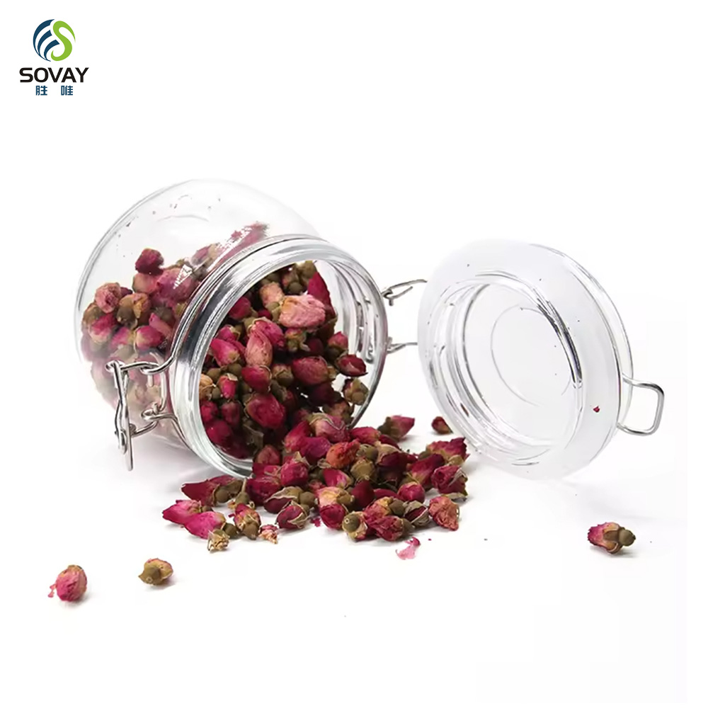 SG06 Jam Jar Airtight Glass with Stainless Steel Clip 125ml 280ml 380ml 500ml 750ml 1000ml 1500ml 2000ml 3000ml Storage Bottles & Jars Cover