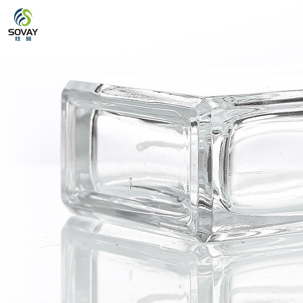 SP33N Square 30ml 50ml 100ml Luxury Empty Glass Spray Perfume Bottles Packaging Glass Bottle
