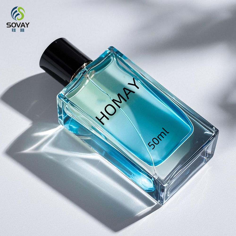 SP33N Square 30ml 50ml 100ml Luxury Empty Glass Spray Perfume Bottles Packaging Glass Bottle