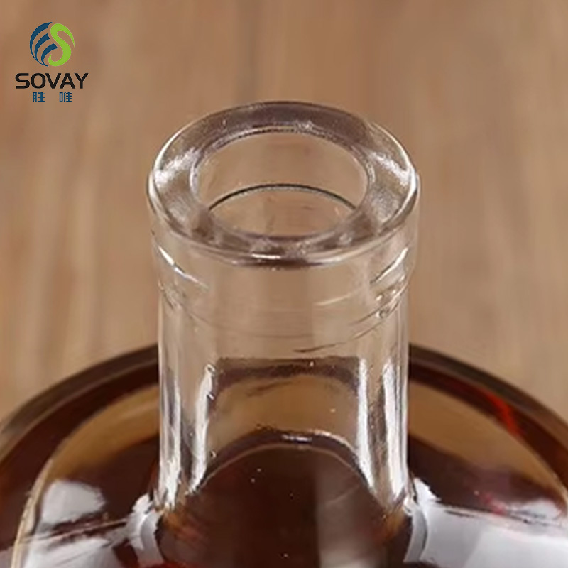 SW132N in Stock Custom Shape 100ml 200ml 375ml 500ml 750ml Glass Wholesale Rum Whiskey Liquor Gin Wine Spirit Vodka Bottle Container
