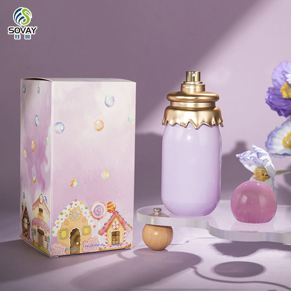 SW47 Empty Crimp Sloping Shoulders Blank Perfume Bottle 50ml 100ml Spray Glass Perfume Bottles