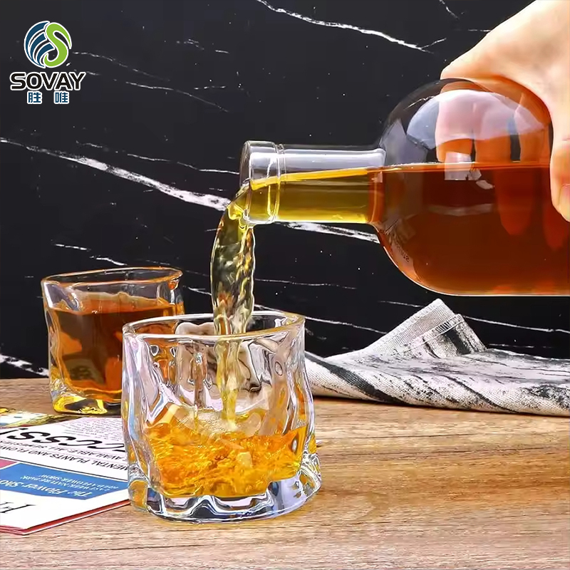 SW28 100ml 200ml 375ml 500ml 750ml 1000ml Clear / Frosted Vodka Alcohol Spirits Liquor Whiskey Alcoholic Glass Bottle with Stopper