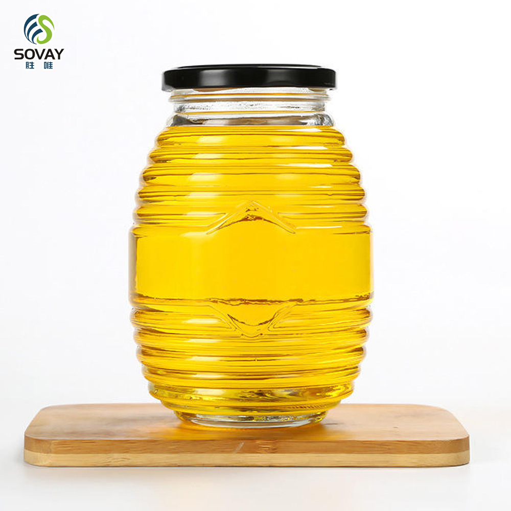 SG03 Empty 70ml 180ml 380ml 730ml Screw Glass Bee Storage Dispenser Jam Airtight Lid Bottle Pot Container Thread Beehive Honey Mason Jar