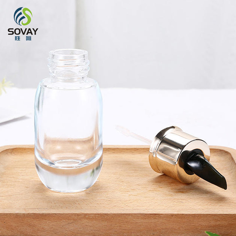 SE44 Famous Brand Premium Customizable 15ml 30ml 50ml Clear Green Glass Designs Bottles with Stirring Stick for Skin Care Serum Cream
