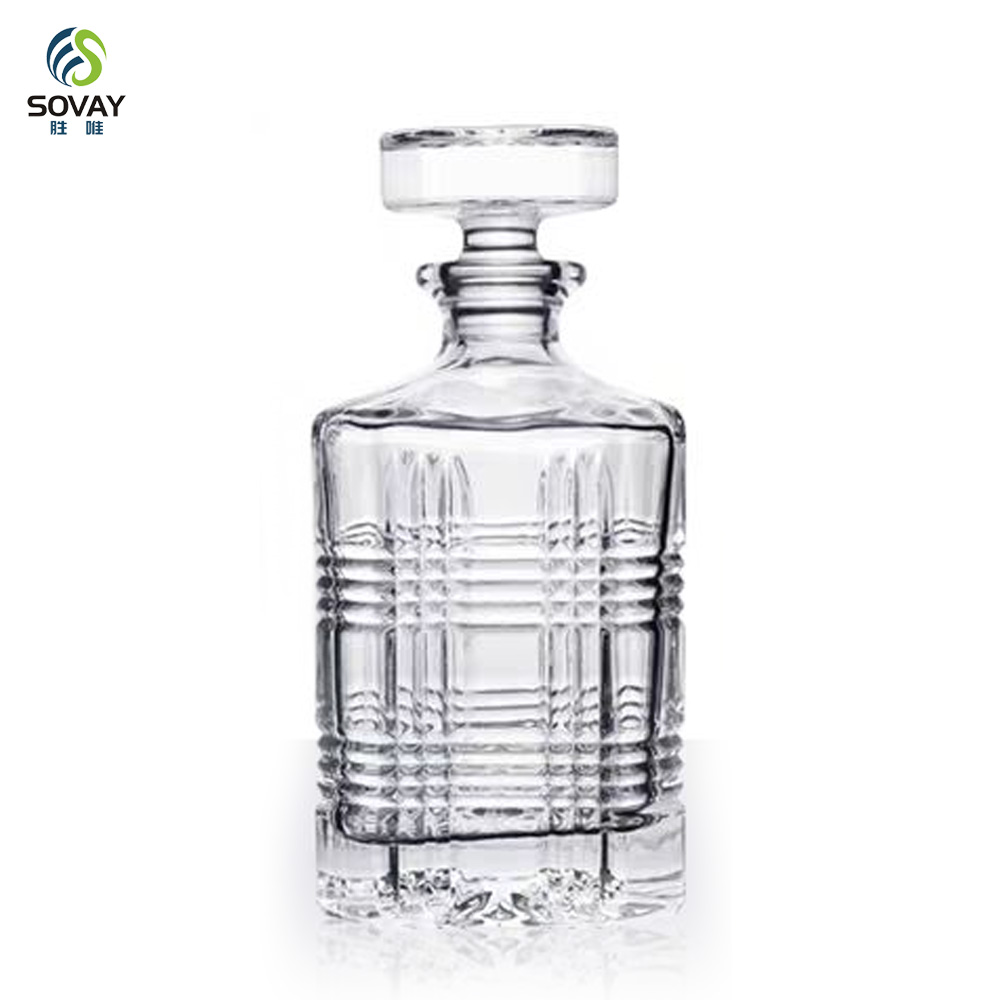 SW146N 750ml Manufacturer Customized High-Quality Whisky Glass Transparent Custom Wine Bottle Whisky Bottle 750ml Whiskey Decant