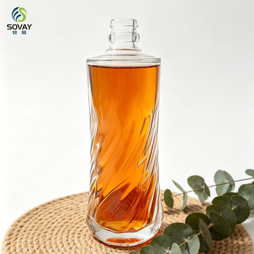 SW169 Wholesale Flint 500ml Glass Bottles for Vodka Brandy Vapor Alcohol for Drinking