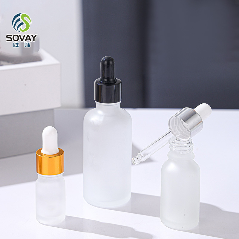 SE39N 5ml 10ml 15ml 20ml 30ml 50ml 100ml Clear Glass Serum Hair Oil Bottle Dropper Essential Oil Glass Bottle