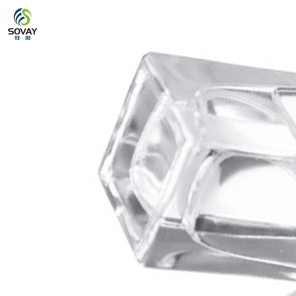 SP41 High Quality Wood Cover Emtpy Glass Perfume Bottle Wholesale 30ml 50ml 100ml Clear Glass Perfume Spray Bottle Wood Lid