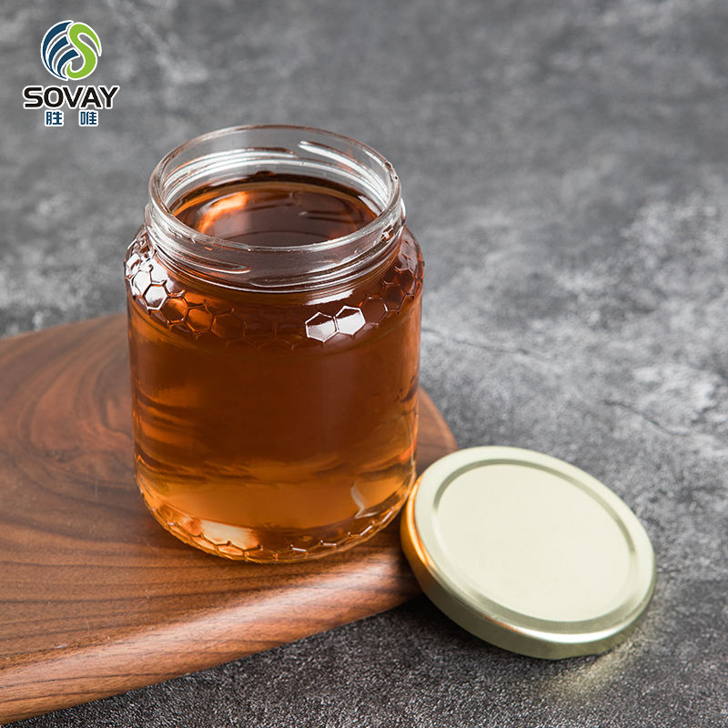 SG54N OEM Factory Clear Honey Container Glass Jam Honey Pot Jar Bottle