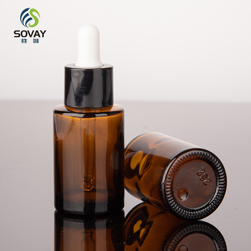 SE08 20ml 30ml 40ml 50ml 60ml 80ml 100ml Wholesale Brown Round Hand Body Amber Glass Lotion Bottle with Pump Spray