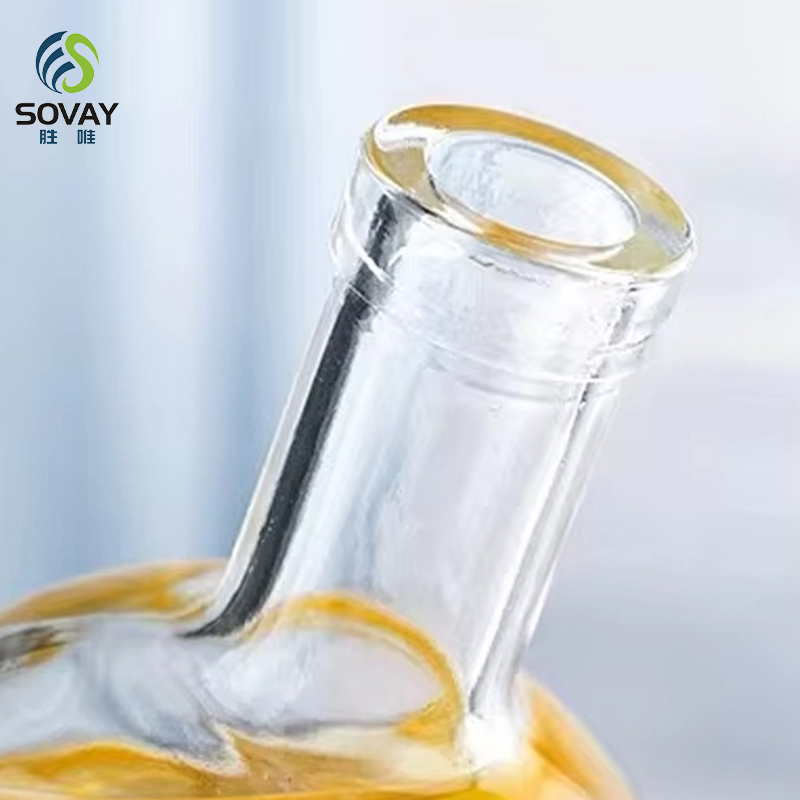 SW28 100ml 200ml 375ml 500ml 750ml 1000ml Clear / Frosted Vodka Alcohol Spirits Liquor Whiskey Alcoholic Glass Bottle with Stopper