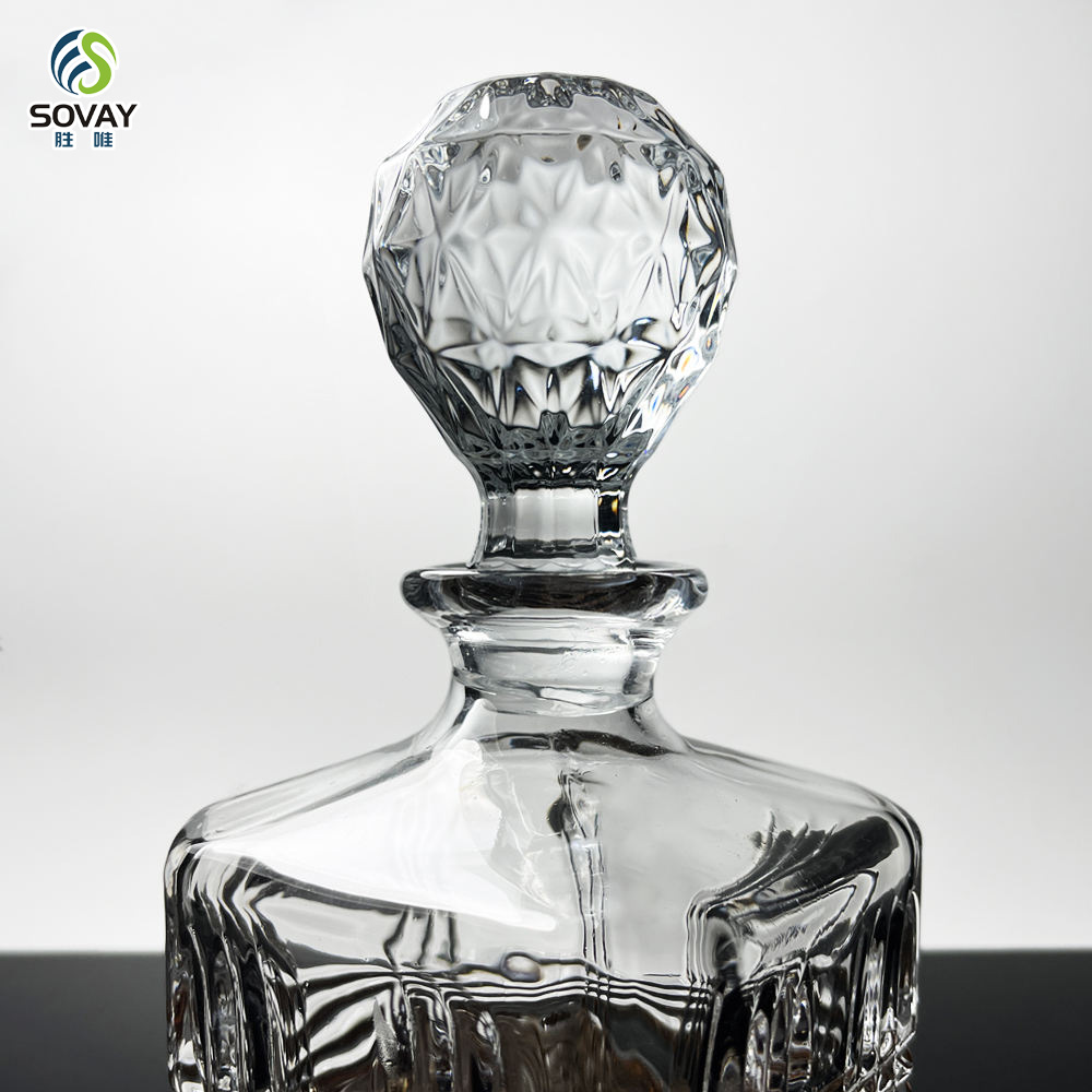 SW146N 750ml Manufacturer Customized High-Quality Whisky Glass Transparent Custom Wine Bottle Whisky Bottle 750ml Whiskey Decant